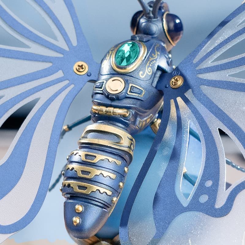 RoboTime Modrý motýl mechanický složený bez krytu - Obrázek 3