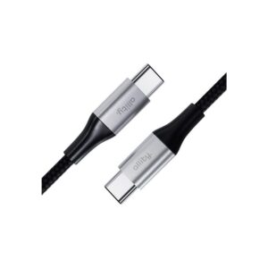 Datový kabel Allity AUC-02 USB-C/USB-C 1m 100W černý