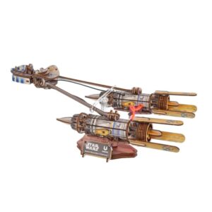 Ugears 3D dřevěná mechanická skládačka Star Wars Závodní kluzák Anakin Skywalker
