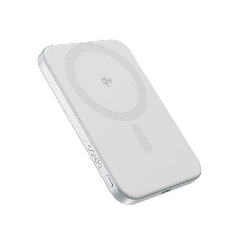 Epico UltraPack Qi2 Slim 5000mAh hliníková Mag+ bezdrátová powerbanka EM51 | stříbrná | bezdrátové nabíjení 15W